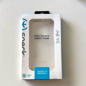 Speck Presidio Perfect-Clear Case for iPhone 16 Pro Max - Transparent